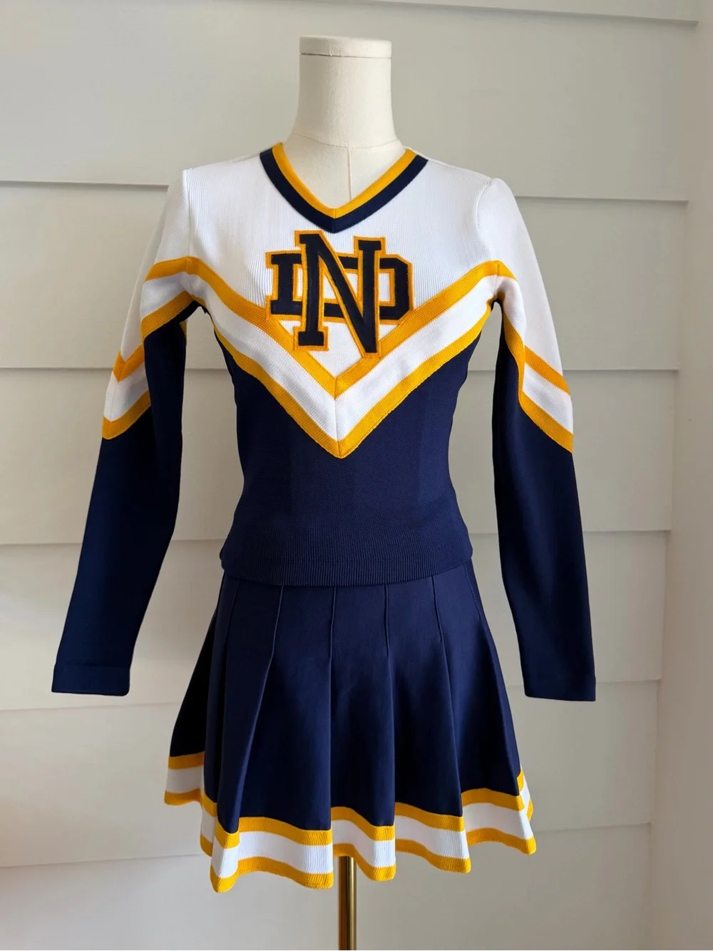 Cheerleading Uniform Set Notre Dame Knights 3-Piece Broadway Supply made in USA